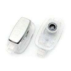 그린텍 무변색 벤츠 LED 고급형 도어라이트 C타입 좌 + 우 세트, 삼각로고, 1세트 자동차용품/차량관리/소모품 반품 최저가 24,750원