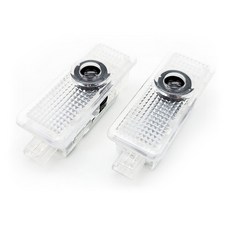 그린텍 무변색 벤츠 LED 고급형 도어라이트 B타입 좌 + 우 세트, 순정형로고, 1세트 자동차용품/차량관리/소모품 반품 최저가 20,150원