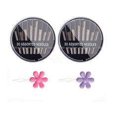 고급 바늘 랜덤발송 30p + 실끼우개 세트, 2세트 홈인테리어/수예/수선 반품 최저가 3,930원
