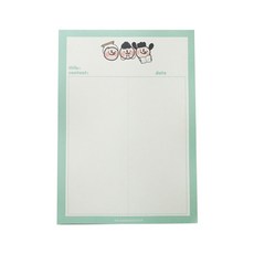 러브미 노트패드 B5, 민트, 1개 문구/오피스/학용품/수업준비 반품 최저가 2,800원