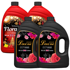 MiLKCotton 고농축 퍼퓸 섬유유연제 러브미 3.06L 2p + 플로럴 3.06L 2p, 1세트 생활용품/섬유유연제 반품 최저가 22,640원