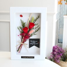 가꾸지오 프리저브드액자 대 장미, 화이트 홈인테리어/드라이플라워 반품 최저가 13,970원