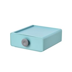 베리구즈 버튼 서랍형 수납함, 민트, 1단 문구/오피스/사무용품 전문관 반품 최저가 2,970원