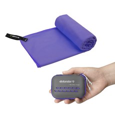 4몬스터 마이크로화이바 등산 수영 여행 스포츠 습식 건식 극세사 다용도 타월 XS + EVA 케이스 30 x 50 cm, 퍼플, 1개 생활용품/욕실용품 반품 최저가 9,850원