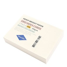 왈가닥스 그리드 인덱스카드 152 x 203 mm, 화이트, 1개 문구/오피스/노트/메모지 반품 최저가 13,030원