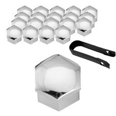 휠 너트 캡 크롬 21mm 20p + 장착 집게 세트, 1세트 자동차용품/차량관리/소모품 반품 최저가 9,810원