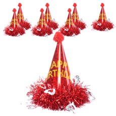 파티쇼 하트모루 생일고깔모자, 레드, 8개입 문구/오피스/파티/이벤트 반품 최저가 5,560원