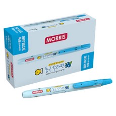 모리스 과일향 둥근칼라펜 형광, 하늘, 12개 문구/오피스/학용품/수업준비 반품 최저가 6,860원