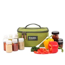 데버스 양념통 플러스 10종 세트 DVC-K1211, 양념통(투명) + 수납가방(혼합 색상), 1세트 스포츠/레저/캠핑전문관 반품 최저가 20,800원