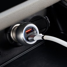 로드몬스터 차량용 듀얼 고속 휴대폰 충전기, 실버, 1개 자동차용품/차량용 전자기기 반품 최저가 10,780원