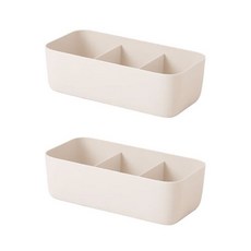 네이처안 3단 속옷정리함, 베이지, 2개 생활용품/바구니/칸막이 반품 최저가 7,600원