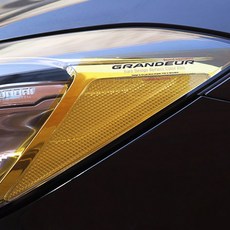 어른킹 그랜져TG 헤드라이트 사이드 포인트 컬러 필름 로고타입, 옐로우, 1개 자동차용품/익스테리어 반품 최저가 4,040원