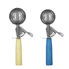 제우스 아이스크림스쿱 10호 + 16호 세트, 아이보리 + 블루, 1세트 주방용품/수저/커트러리 반품 최저가 10,690원