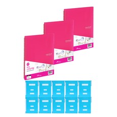 에코청운 칼라칩 스프링화일 20매 A4 3p + 종이 정부화일 10p, 분홍(스프링화일), 색상랜덤(정부화일), 1세트 문구/오피스/사무용품 전문관 반품 최저가 7,030원