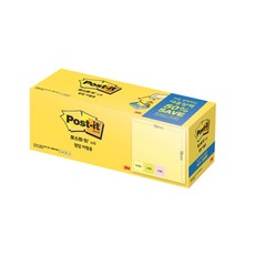 3M)포스트-잇 노트(KR330-20A 대용량팩/76*76mm), 1개 문구/오피스/학용품/수업준비 반품 최저가 9,890원