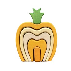 스칸디코 발도르프 스태커 원목퍼즐 파인애플, 1개, 6피스 완구/취미/학습완구/교구 반품 최저가 44,550원