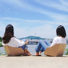 페이퍼팝 메가토트 등받이 종이의자, 혼합색상, 2개 홈인테리어/원예/가드닝 반품 최저가 12,780원