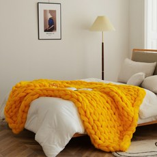 자이언트 뜨개 담요 홈인테리어/담요 반품 최저가 41,030원