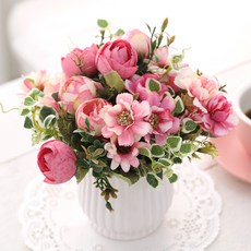 행복한마을 조화 로맨틱로즈 화분, 혼합색상, 1세트 홈인테리어/원예/가드닝 반품 최저가 12,280원