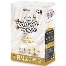 탐사 화이트 천연펄프 3겹 롤화장지 30m, 30개입, 1개 생활용품/화장지/물티슈 반품 최저가 12,340원