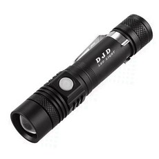 디제이디 충전식 줌라이트 손전등 518, 1개 생활용품/재난/방역용품 반품 최저가 11,380원