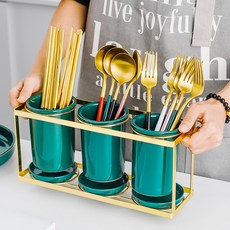 철프레임 3구 물빠짐 수저통 YT_RA717, 혼합색상, 1개 주방용품/수저통/수저받침 반품 최저가 17,460원