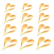 마켓감성 입체 하트 모양의 장식품 4종 x 3p 세트, 골드 + 펄 파우더 문구/오피스/파티/이벤트 반품 최저가 2,010원