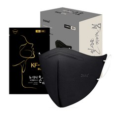 뉴다나온숨 다나마스크 보건용 중형 마스크 KF94, 50매입, 1개, 블랙 생활용품/건강/의료용품 반품 최저가 17,100원