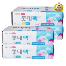롯데이라이프 위생팩, 소(S), 100개입, 4개 주방용품/일회용품/종이컵 반품 최저가 5,010원