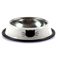 블럭마트 고양이 스테인레스 식기, 그레이, 1개 반려동물용품/고양이 용품 반품 최저가 5,950원