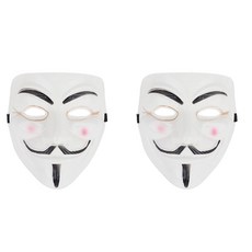 브이포벤데타 가면, 화이트, 2개 문구/오피스/파티/이벤트 반품 최저가 2,120원