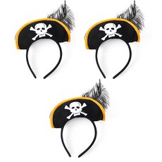 파티쇼 럭셔리해적 머리띠, 혼합 색상, 3개 완구/취미/역할놀이 반품 최저가 5,350원