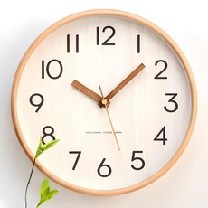 MJK 255 심플우드 무소음 벽시계, 살구 홈인테리어/홈데코/디퓨저 반품 최저가 13,940원