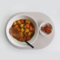 에이드엘 미니 실리콘 테이블매트 일립스, 베이지, 327 x 242 mm, 1개 생활용품/주방수납/잡화 반품 최저가 4,950원