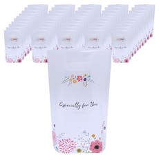 봄91 BOM 로맨틱 플라워 비닐쇼핑백 20 x 28 x 4 cm, 혼합 색상, 50개 문구/오피스/데코/포장용품 반품 최저가 12,290원