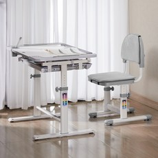 루나랩키즈 어린이 꾸러기 책상 + 의자 세트, 그레이 문구/오피스/사무용품 전문관 반품 최저가 163,760원