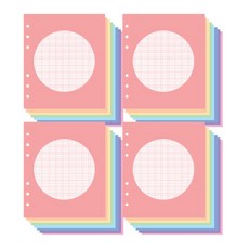 잼스튜디오 위클리 6공 데코 리필 속지 소프트 써클, 32매, 4개 문구/오피스/다이어리/플래너 반품 최저가 6,480원