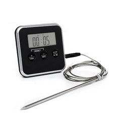 탐침형 고기온도계 블랙, 1개 주방용품/주방잡화 반품 최저가 19,960원