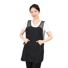 얇은 버클 망사 앞치마 LA44, 검정 + 검정망사, 1개 주방용품/주방잡화 반품 최저가 8,590원