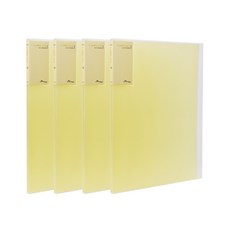 에코청운 신투명 클리어화일 10매 A4, 노랑, 4개 문구/오피스/사무용품 전문관 반품 최저가 6,400원