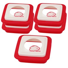 미스터베이쿡 샌드메이트 샌드위치틀 사각, 레드, 5개 주방용품/주방조리도구 반품 최저가 9,900원