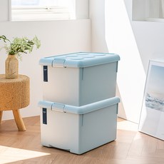 프랑코홈 국내 제조 리빙박스, 블루, 62L, 2개 홈인테리어/수납/정리 반품 최저가 23,020원