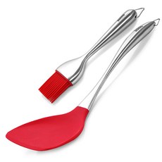 베링 실리콘 스텐레스 요리솔 + 뒤집개 대 세트, 레드, 1개 주방용품/주방조리도구 반품 최저가 7,050원