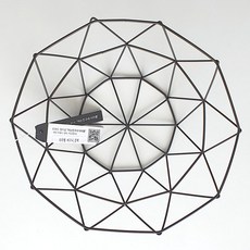 더이쁨 철제 다용도 간식 바구니 다각형, 블랙, 1개 주방용품/주방정리소품 반품 최저가 4,230원