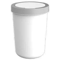 프라템 플랫 원터치 원형 휴지통, 화이트 생활용품/수납/정리 반품 최저가 8,560원