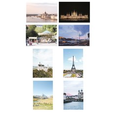 아워베리모먼트 해외 여행 엽서 세트 유럽, 혼합색상, 1세트 완구/취미/수집품 반품 최저가 7,800원