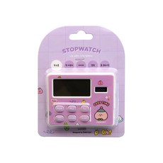 핑크풋 8000 복수니 스탑 워치, 1개, 바이올렛/보라계열 문구/오피스/사무용품 전문관 반품 최저가 2,450원