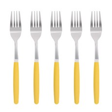 마호커트러리 성인용 포크, 옐로우, 5개 주방용품/포크/디저트포크 반품 최저가 13,110원