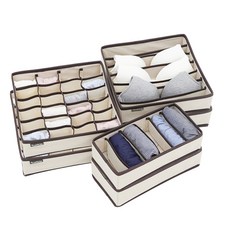 하우스레시피 부직포 속옷 정리함 3종세트, 아이보리, 2세트 생활용품/바구니/칸막이 반품 최저가 11,960원