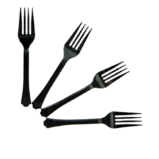 피크닉하우스 일회용 블랙 개별포장 포크, 1개, 100개 주방용품/일회용품/종이컵 반품 최저가 4,310원